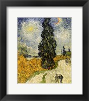 Road with Cypresses, 1890 Fine Art Print