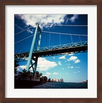 Ambassador Bridge, Detroit River, Michigan Fine Art Print