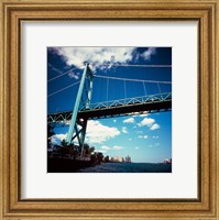 Ambassador Bridge, Detroit River, Michigan Fine Art Print