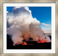 Volcano Eruption at the Holuhraun Fissure, Bardarbunga Volcano, Iceland. Fine Art Print