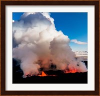 Volcano Eruption at the Holuhraun Fissure, Bardarbunga Volcano, Iceland. Fine Art Print