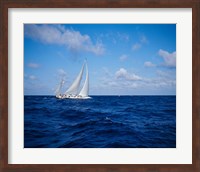 Sailboat in the Bahamas Fine Art Print