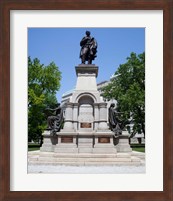 Governor Thomas A. Hendricks Monument at Indiana State Capitol Building Fine Art Print