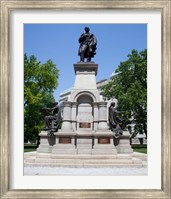 Governor Thomas A. Hendricks Monument at Indiana State Capitol Building Fine Art Print