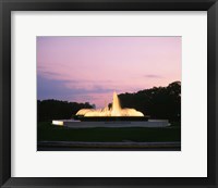 Mecom Fountain, Houston, Texas Framed Print