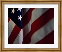 Close-up of an American Flag (detail) Fine Art Print