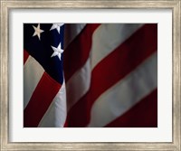 Close-up of an American Flag (detail) Fine Art Print