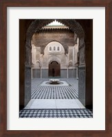 Al-Attarine Madrasa built by Abu al-Hasan Ali ibn Othman, Fes, Morocco Fine Art Print