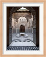 Al-Attarine Madrasa built by Abu al-Hasan Ali ibn Othman, Fes, Morocco Fine Art Print