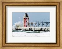 South Pier Lighthouse, South Haven, Michigan Fine Art Print