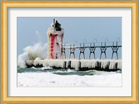 South Pier Lighthouse, South Haven, Michigan Fine Art Print