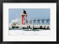 South Pier Lighthouse, South Haven, Michigan Fine Art Print