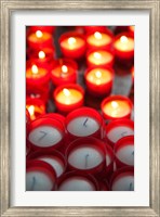 Votive candles in a Cathedral, Como Cathedral, Lombardy, Italy Fine Art Print