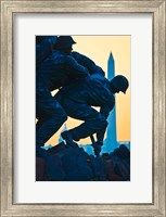 Iwo Jima Memorial at Dusk, Arlington National Cemetery, Arlington, Virginia Fine Art Print