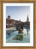 National Gallery, St Martin-in-the-Fields, Trafalgar Square, London, England Fine Art Print