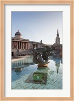 National Gallery, St Martin-in-the-Fields, Trafalgar Square, London, England Fine Art Print