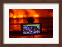 GPS with the Holuhraun Fissure Eruption, Northern Iceland Fine Art Print