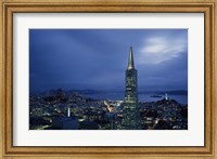Transamerica Pyramid, Coit Tower, San Francisco, California Fine Art Print