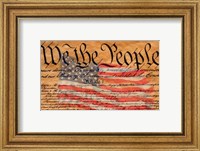 Constitution and U.S. Flag Fine Art Print