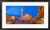 Clock Tower, Torre Del Mangia, Tuscany, Italy Fine Art Print