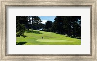 Player at Presidio Golf Course, San Francisco, California Fine Art Print