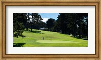 Player at Presidio Golf Course, San Francisco, California Fine Art Print