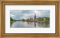 Oder river and Cathedral island in Wroclaw, Poland Fine Art Print