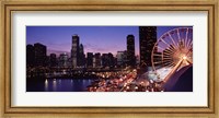 Ferris wheel at Dusk, Navy Pier, Chicago Fine Art Print