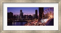 Ferris wheel at Dusk, Navy Pier, Chicago Fine Art Print