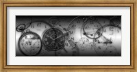 Montage of Old Pocket Watches Fine Art Print