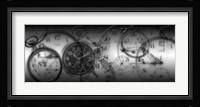 Montage of Old Pocket Watches Fine Art Print
