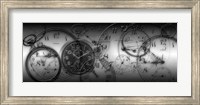 Montage of Old Pocket Watches Fine Art Print