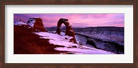 Arches National Park with Snow, Utah Fine Art Print
