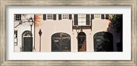 Historic houses in Rainbow Row, Charleston, South Carolina Fine Art Print