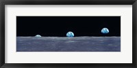 Earth Viewed From The Moon Fine Art Print