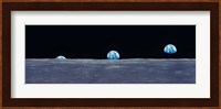 Earth Viewed From The Moon Fine Art Print