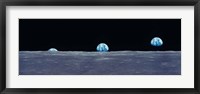 Earth Viewed From The Moon Fine Art Print