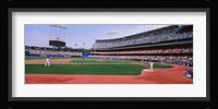 Dodgers vs. Yankees, Dodger Stadium, California Framed Print