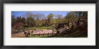 Tourists enjoying at Bethesda Terrace, Central Park, Manhattan, New York City, New York State, USA Fine Art Print