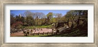 Tourists enjoying at Bethesda Terrace, Central Park, Manhattan, New York City, New York State, USA Fine Art Print