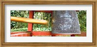 Bell in a Buddhist temple, Byodo-In Temple, Oahu, Hawaii Fine Art Print