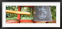 Bell in a Buddhist temple, Byodo-In Temple, Oahu, Hawaii Fine Art Print