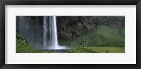 Waterfall in a Forest, Iceland Fine Art Print