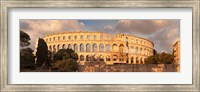 Roman amphitheater at sunset, Pula, Istria, Croatia Fine Art Print