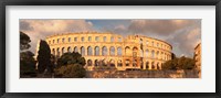 Roman amphitheater at sunset, Pula, Istria, Croatia Fine Art Print