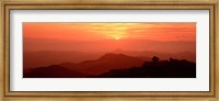 Mountain Range at Sunrise, Tuscany, Italy Fine Art Print