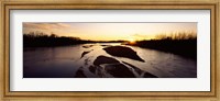 Platte River at Sunset, Nebraska Fine Art Print