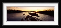 Platte River at Sunset, Nebraska Fine Art Print