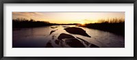 Platte River at Sunset, Nebraska Fine Art Print