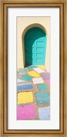 Colored Tiles of a Door in Balboa Park, San Diego, California Fine Art Print